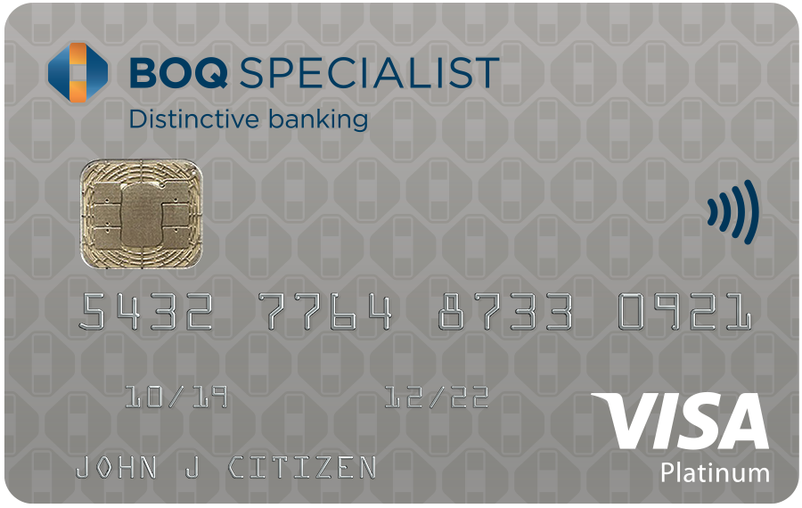 BOQS Platinum Visa Credit Card Art