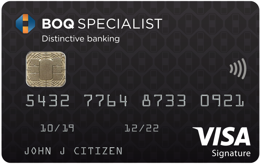BOQS Signature Visa Credit Card Art